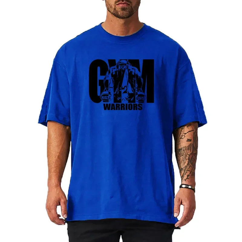 Sir Clarence Dropped Shoulder Gym Short Sleeve T-Shirt