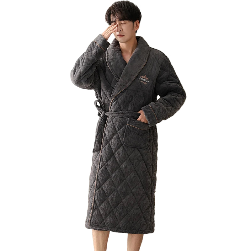 Sir Bruce Quilted Flannel Gown