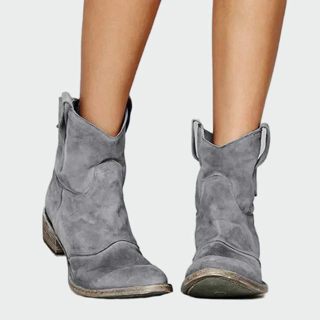 Lady Beatrice Retro Cowboy Ankle Boots