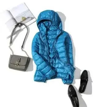 Lady Dona Ultra-Light Hooded Down Puffer Jacket