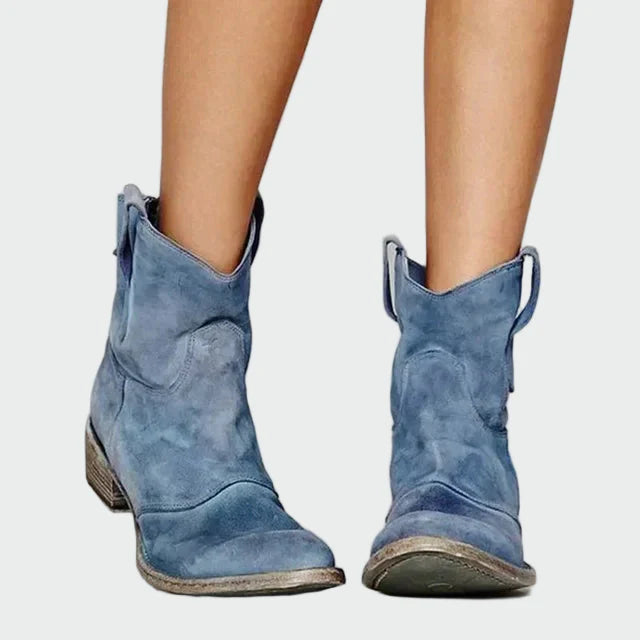 Lady Beatrice Retro Cowboy Ankle Boots