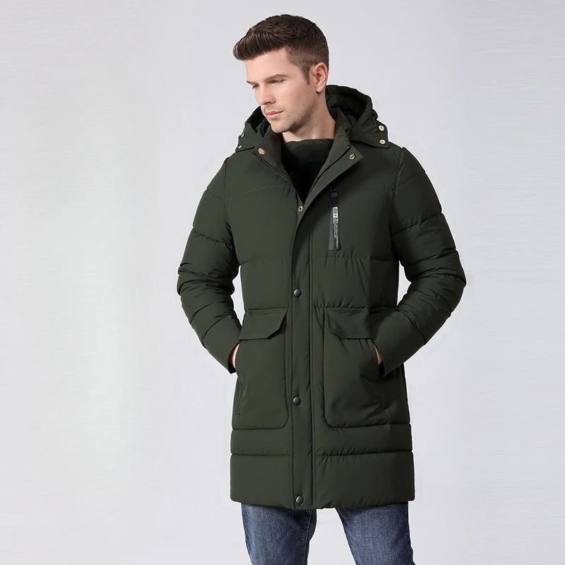 Sir Finnegan Mid-Length Water-Resistant Puffer Jacket