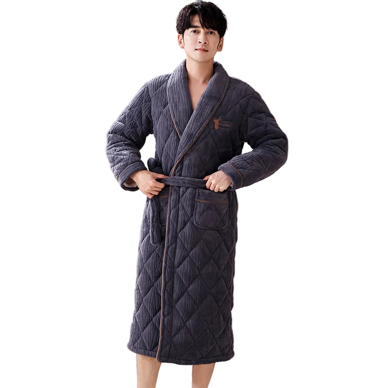 Sir Bruce Quilted Flannel Gown