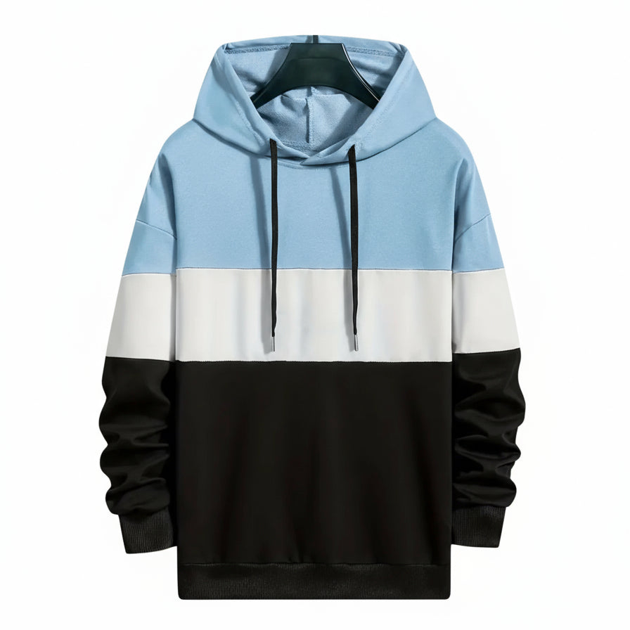 Sir Winston Striped Colour Block Hoodie