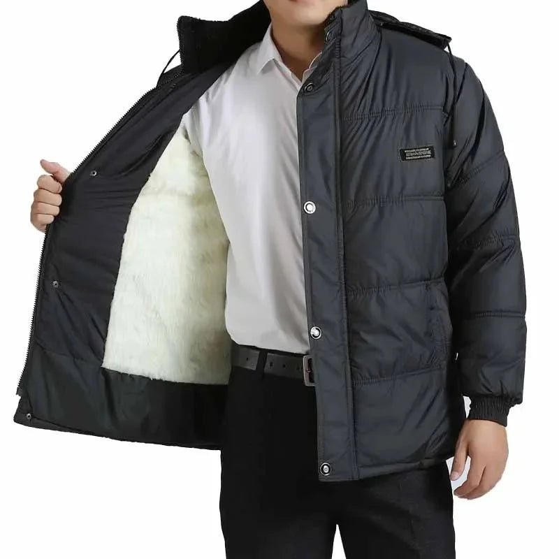 Sir Dorian Fleece-Lined Casual Puffer Jacket