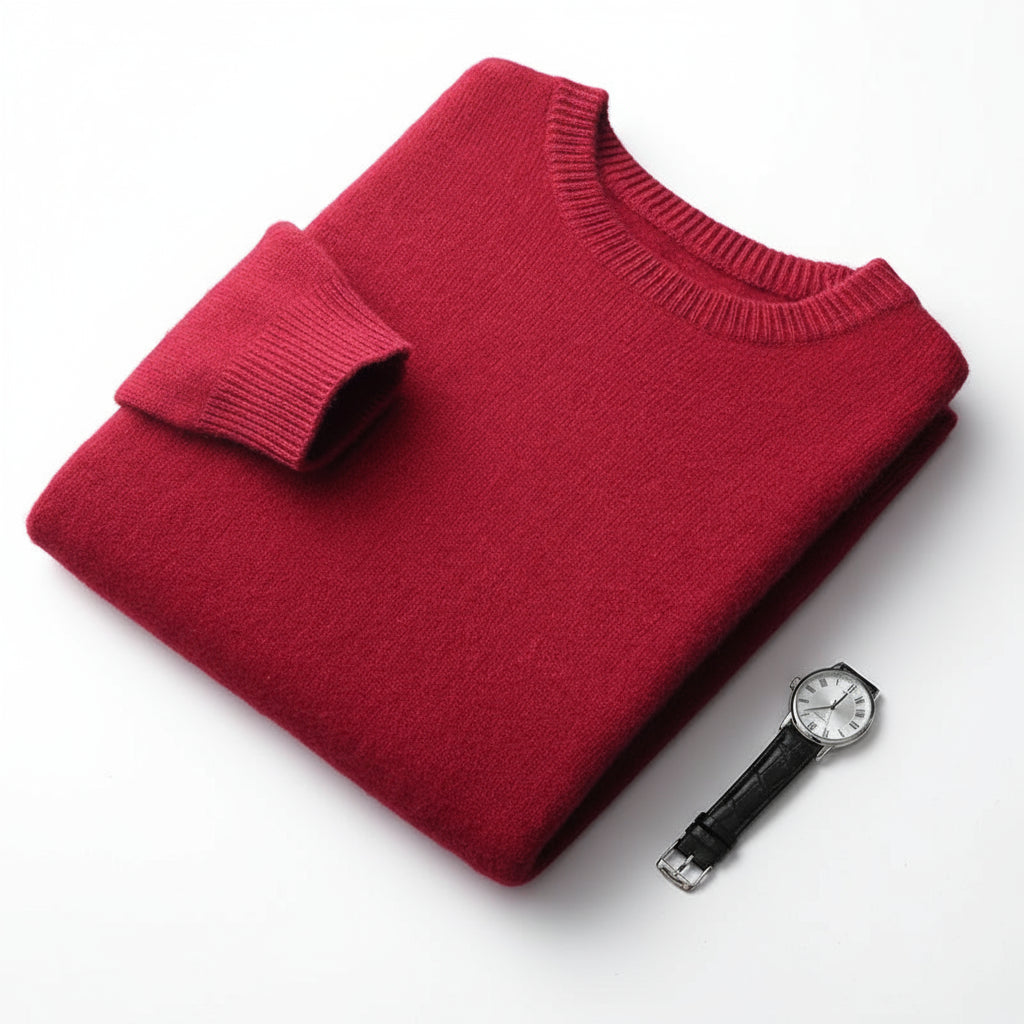 Sir Donovan Thick Wool Round-Neck Pullover