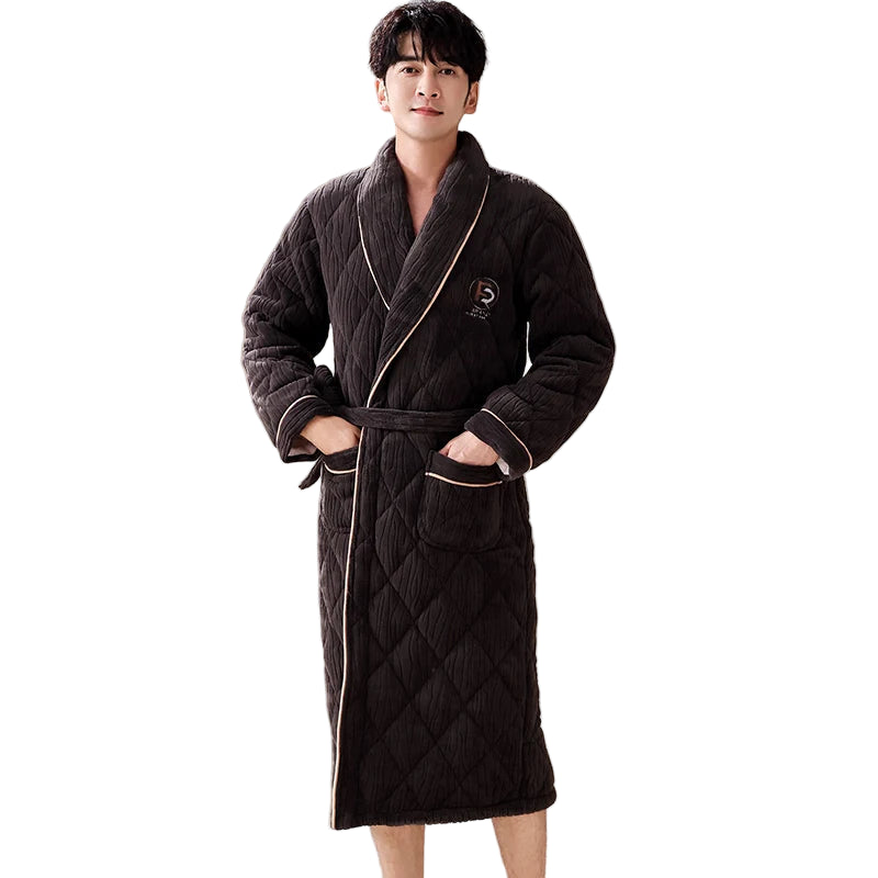 Sir Bruce Quilted Flannel Gown