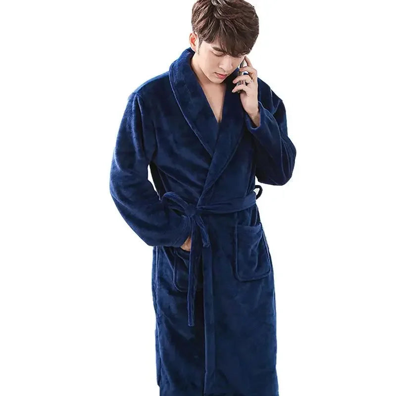 Sir Ryan Belted Fleece Gown