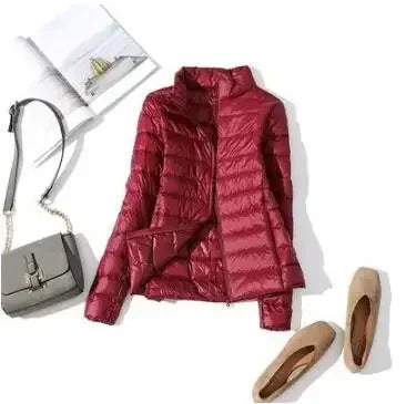 Lady Dona Ultra-Light Hooded Down Puffer Jacket