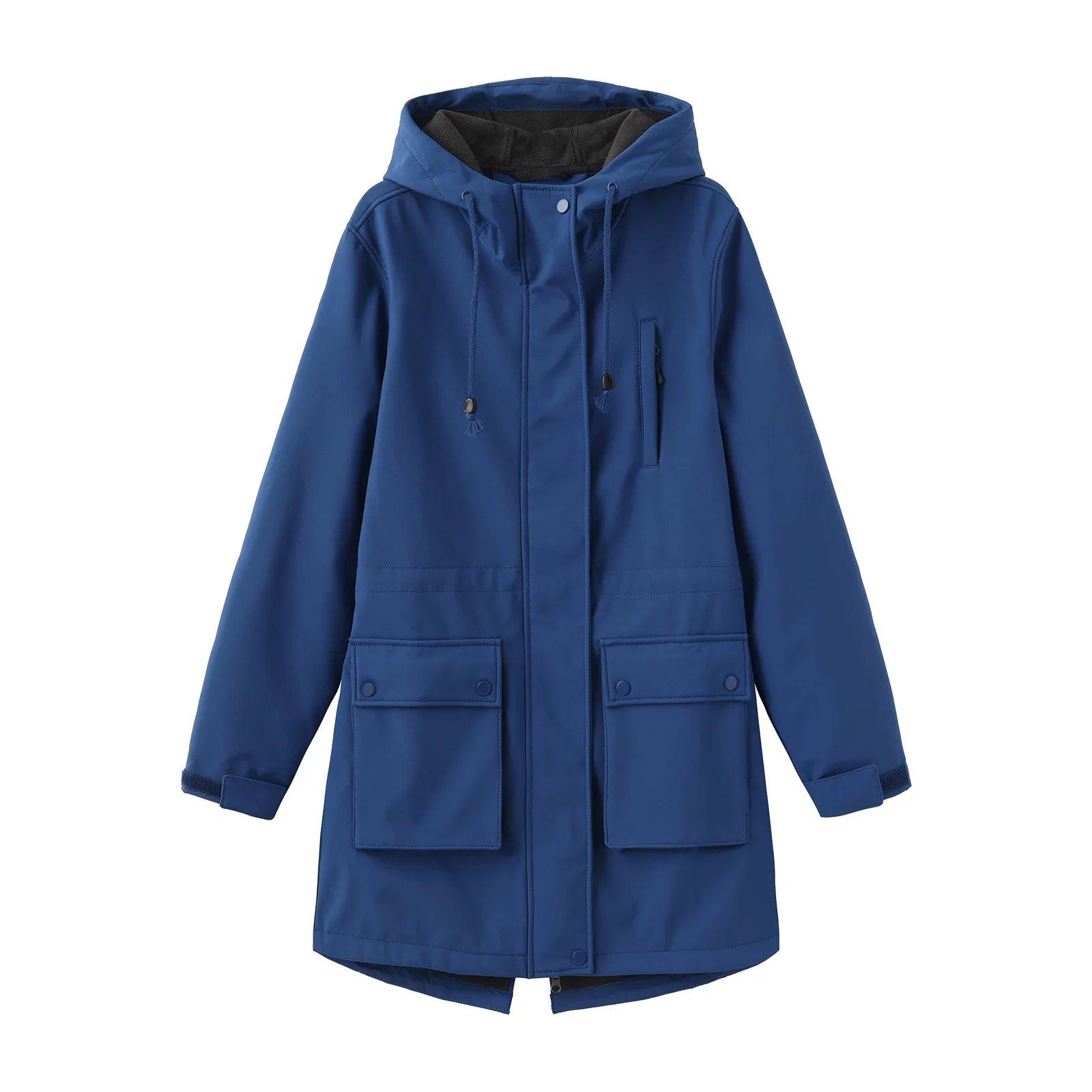 Lady Isla Hooded Multi-Pocket Fleece-Lined Windbreaker