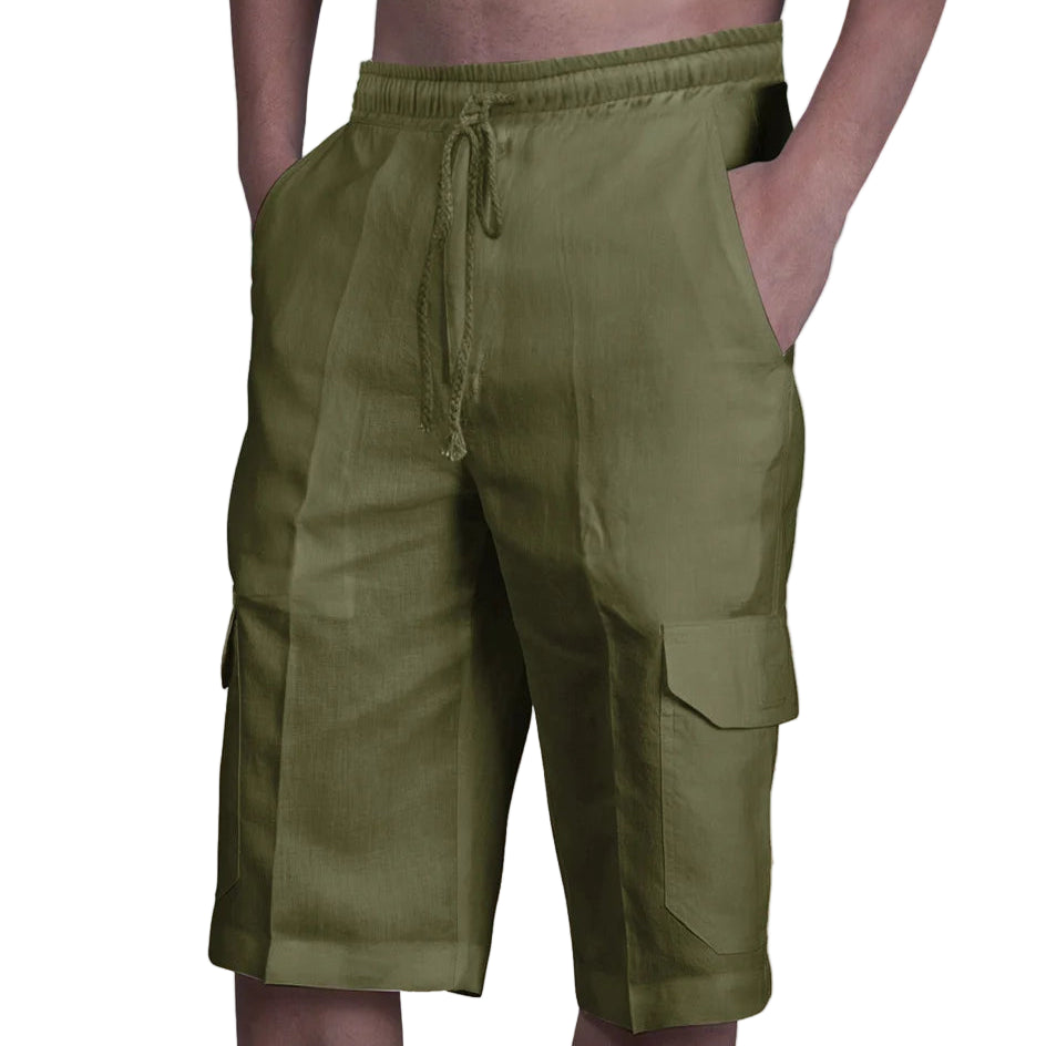 Sir Lionel Linen Quarter Shorts