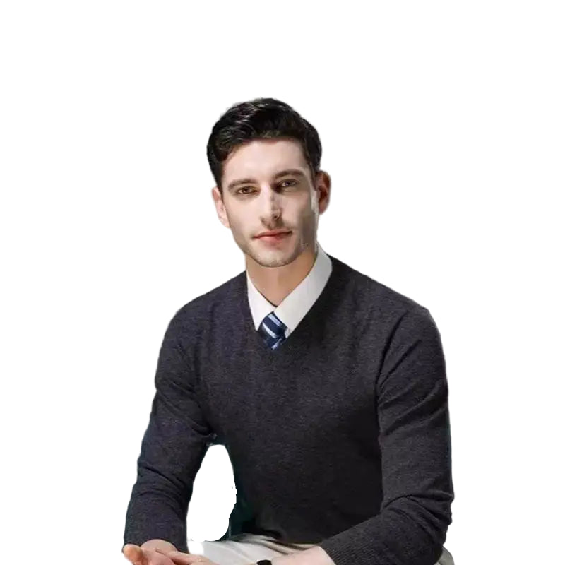 Sir Dylan Smart-Casual V-Neck Knit Pullover