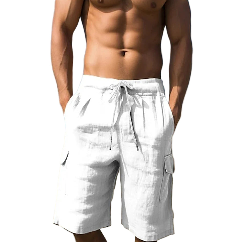 Sir Lionel Linen Quarter Shorts