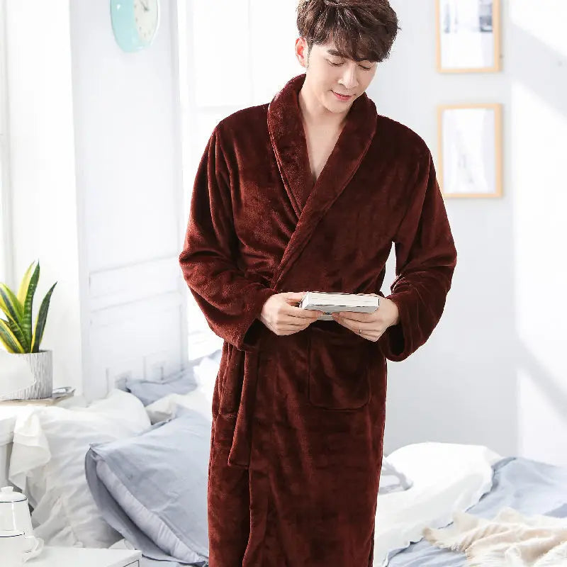 Sir Ryan Belted Fleece Gown