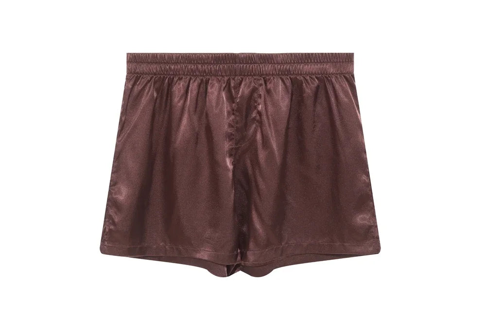 Sir Elliot Silk Shorts Robe Set