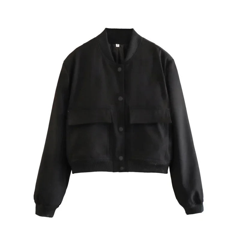 Lady Elizabeth Stand-Up Collar Bomber Jacket
