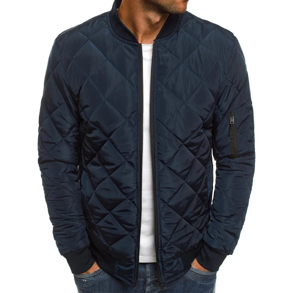 Sir Alfred Quilted Cotton Zip Jacket