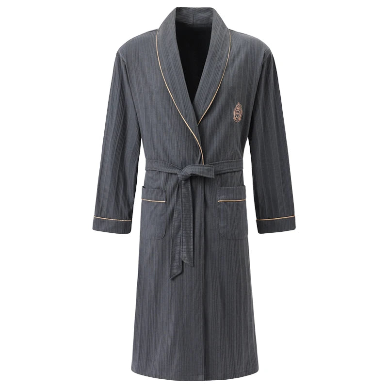 Sir Trent Plaid Cotton Kimono Gown