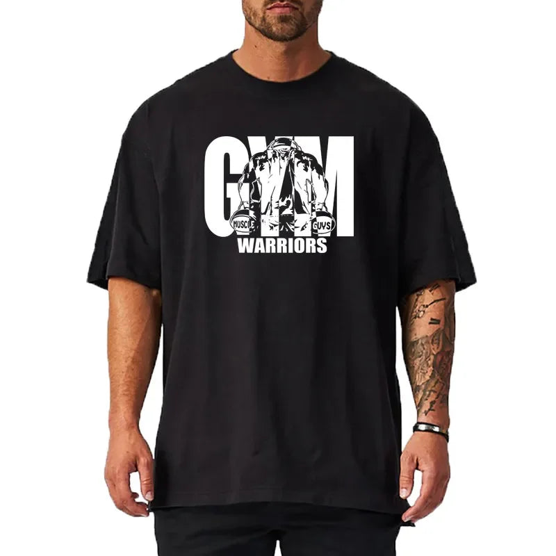 Sir Clarence Dropped Shoulder Gym Short Sleeve T-Shirt