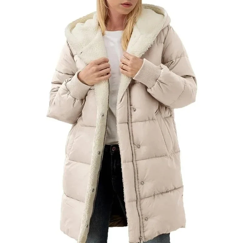 Lady Fiona Fleece Double-Sided Puffer Jacket