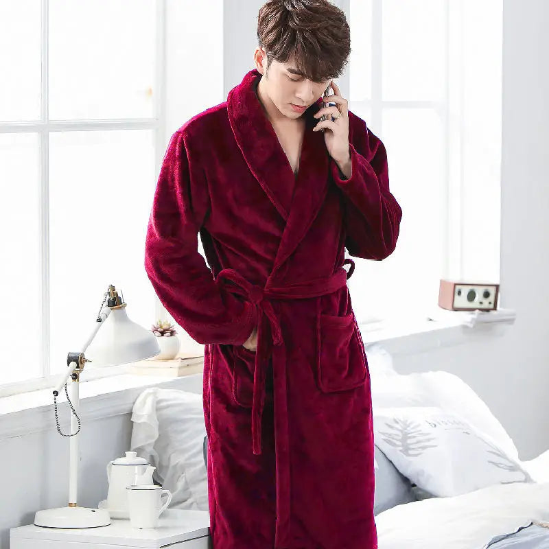 Sir Ryan Belted Fleece Gown