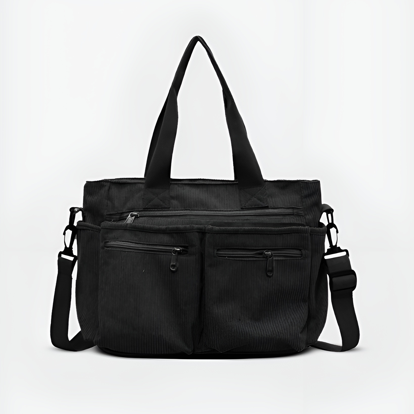 Lady Lana Corduroy Utility Tote Bag