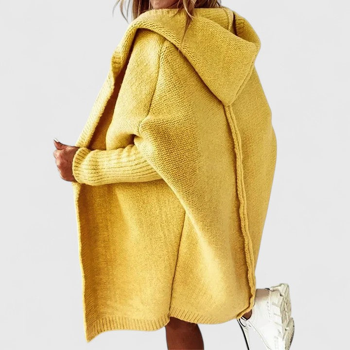 Lady Cordelia Cosy Knitted Hooded Cardigan