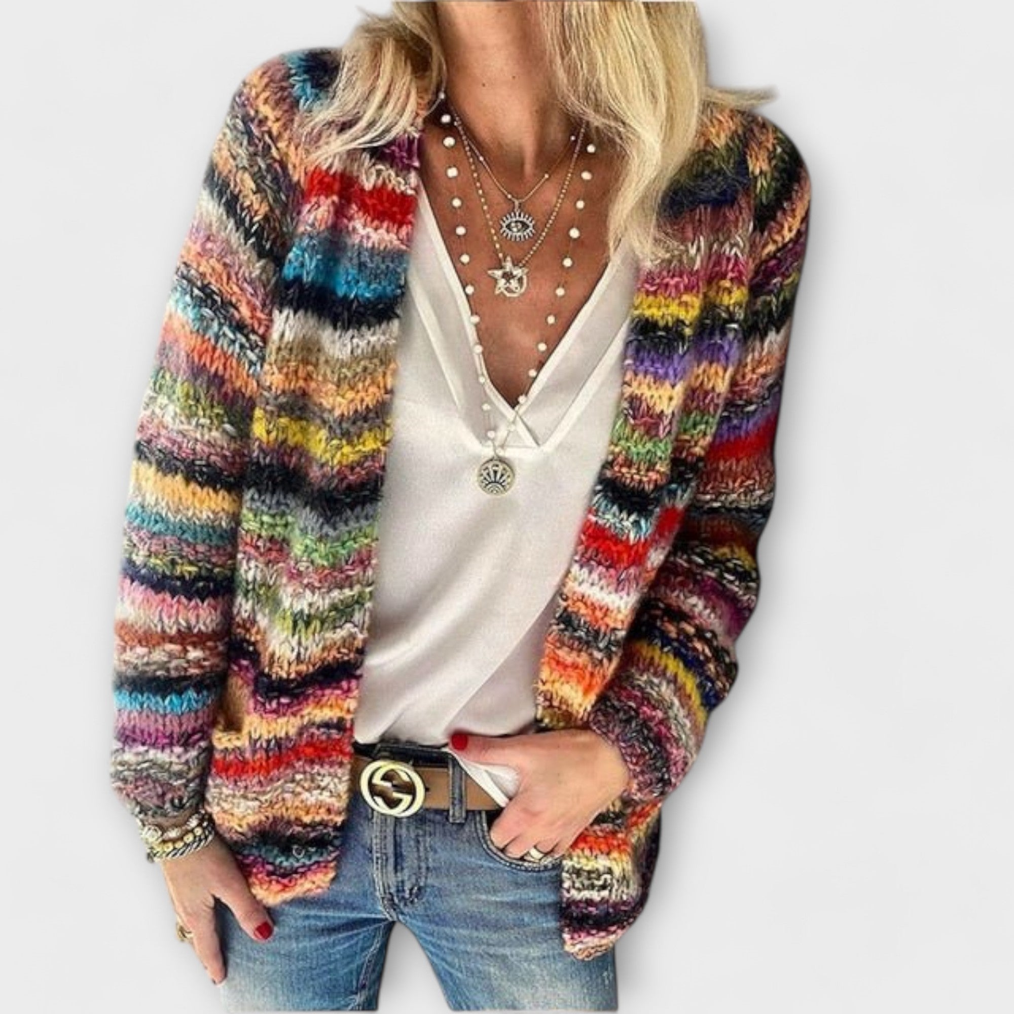 Lady Alice Vibrant Knit Cardigan