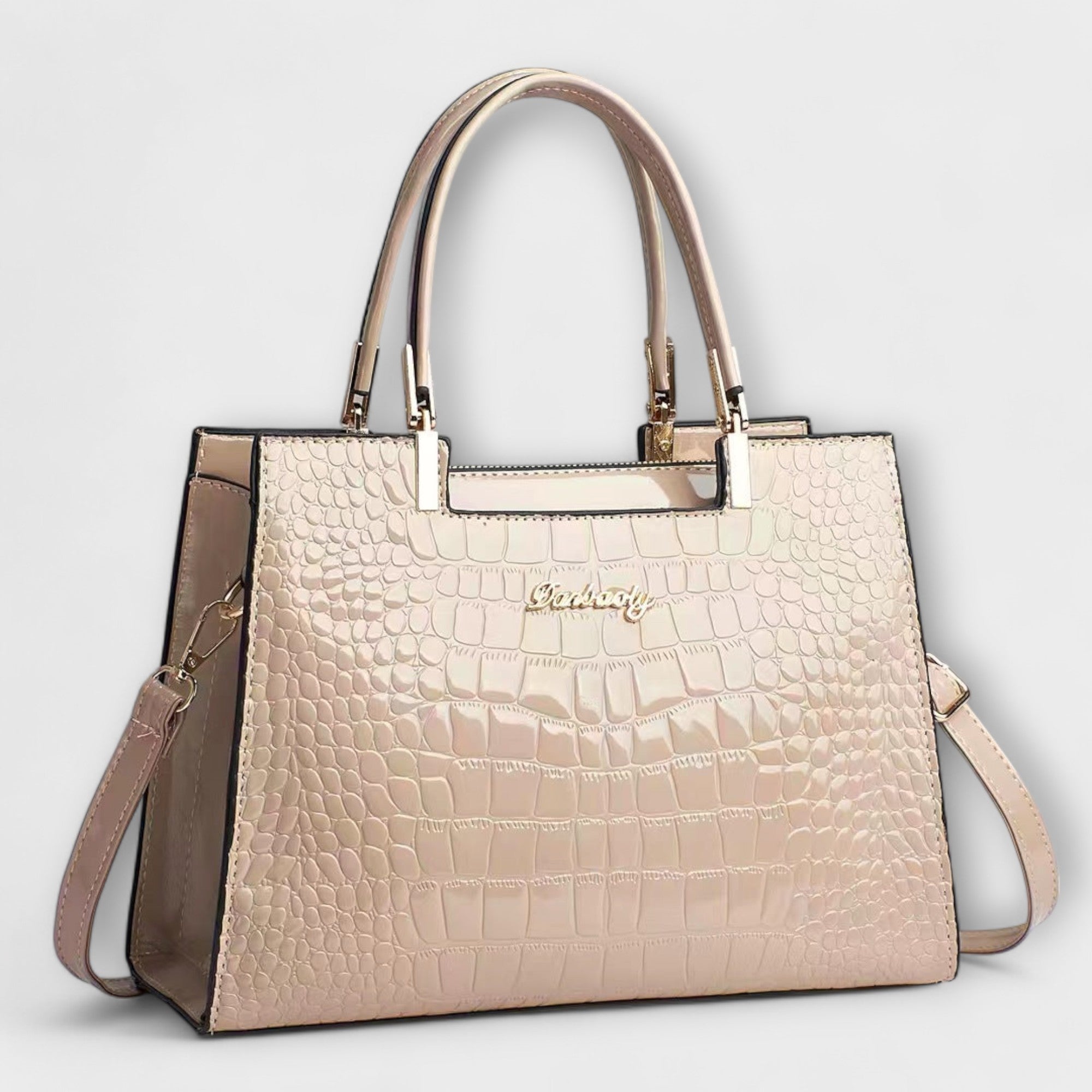 Lady Daisy Shiny Croc PU Leather Handbag