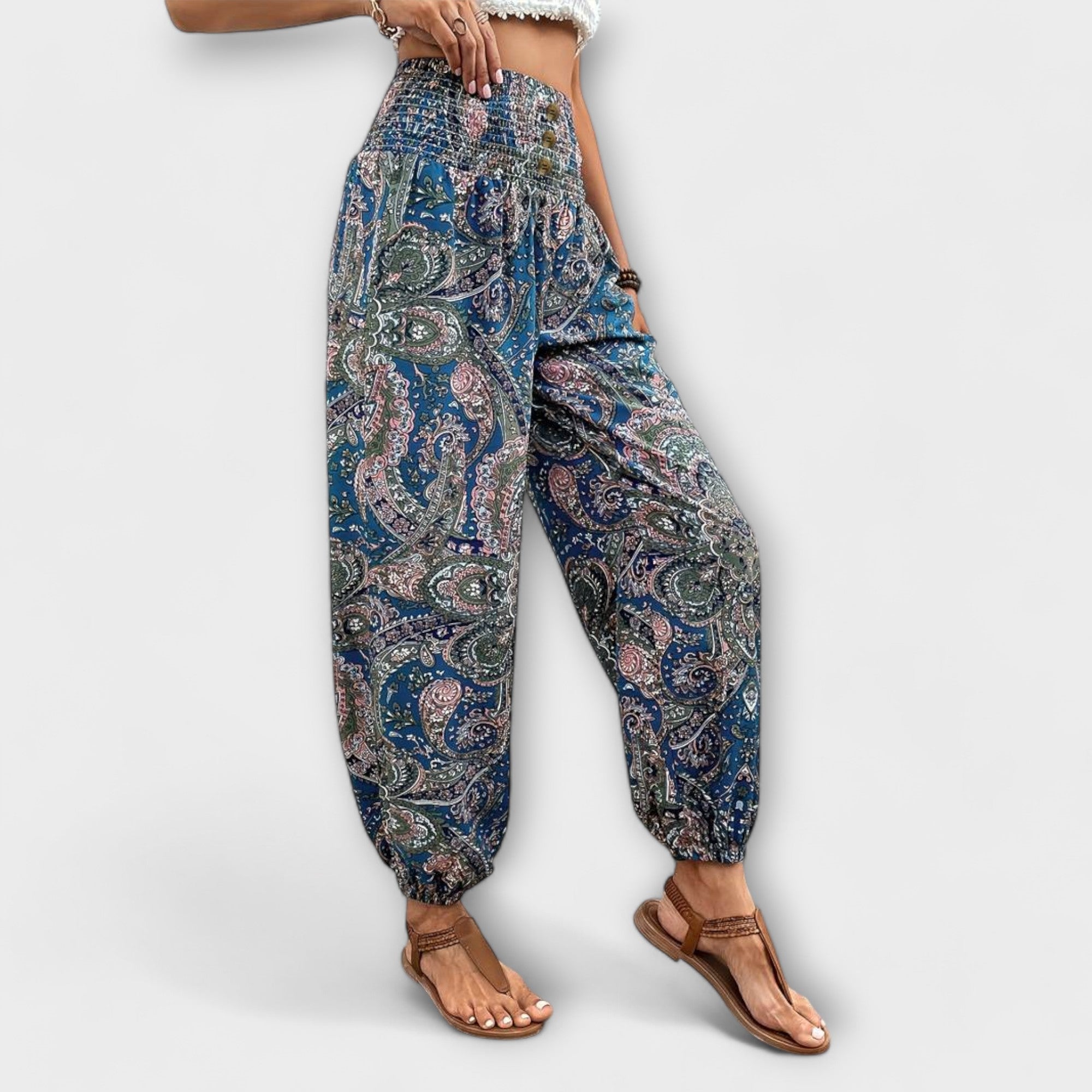 Lady Scarlett Ethnic Graphic Trousers