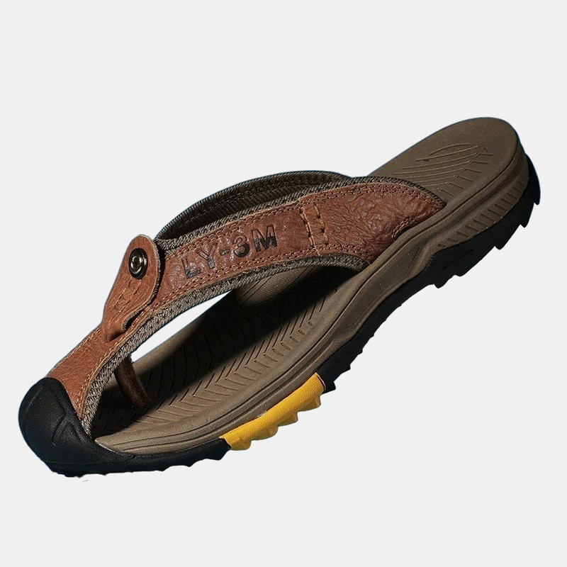 Sir Edmund Genuine Leather Roman Sandals