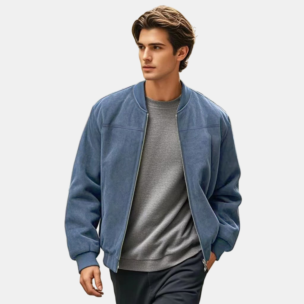 Sir Yves Retro Suede Bomber Jacket