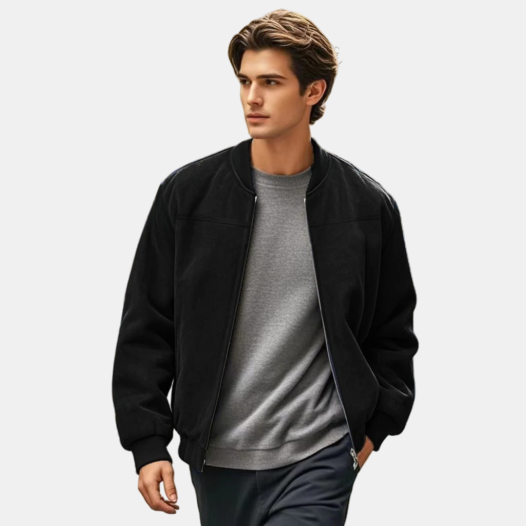 Sir Yves Retro Suede Bomber Jacket