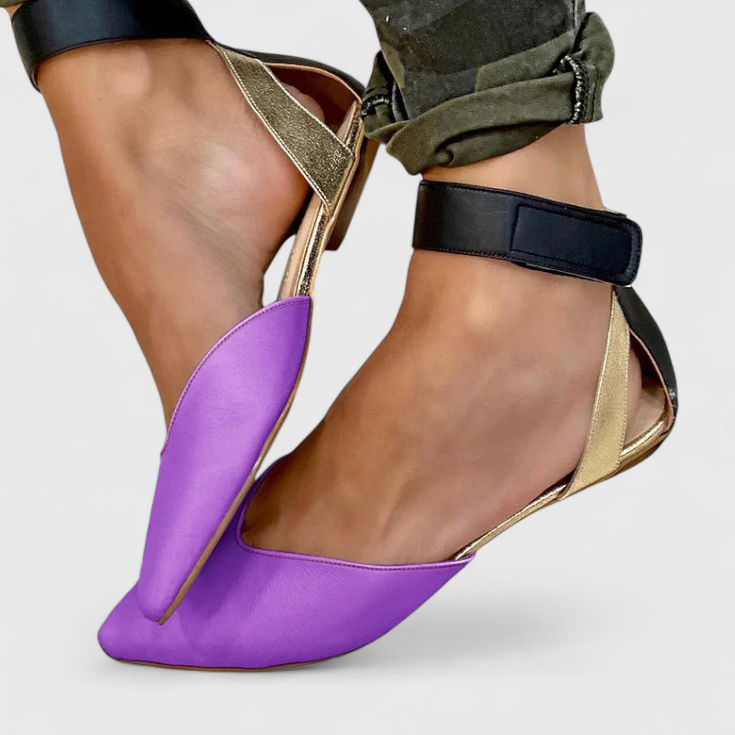 Lady Octavia Ninel Elegant Trainers with Colour Straps and Timeless Style