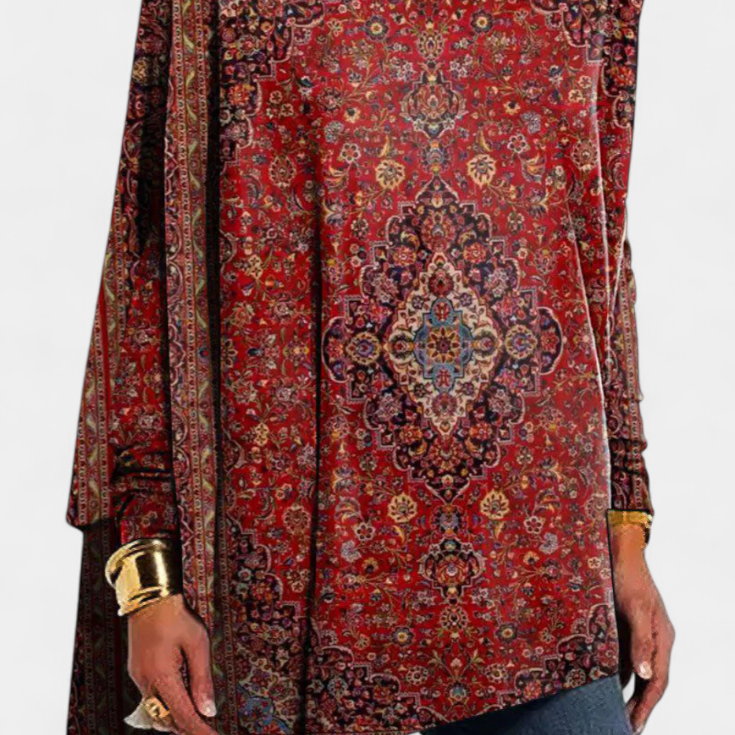 Lady Ada Elegant Boat Neck Blouse