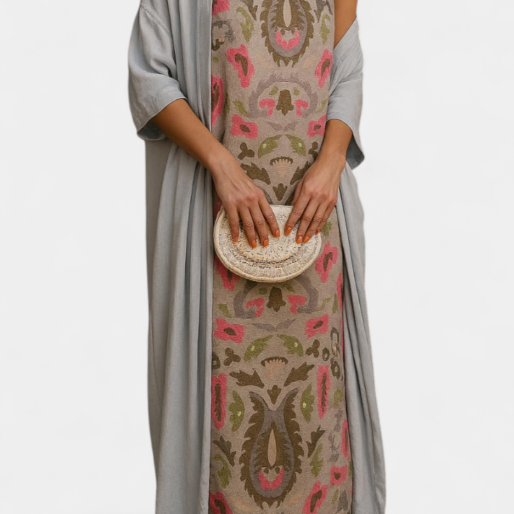 Lady Margaret Evening Dress with Elegant Stole