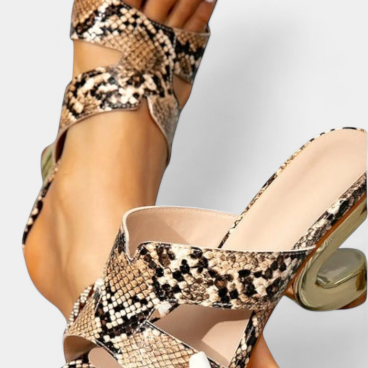 Lady Megan Snake Print Stiletto Heels