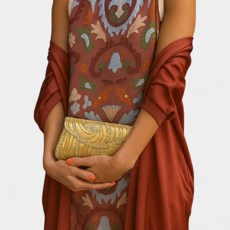 Lady Margaret Evening Dress with Elegant Stole