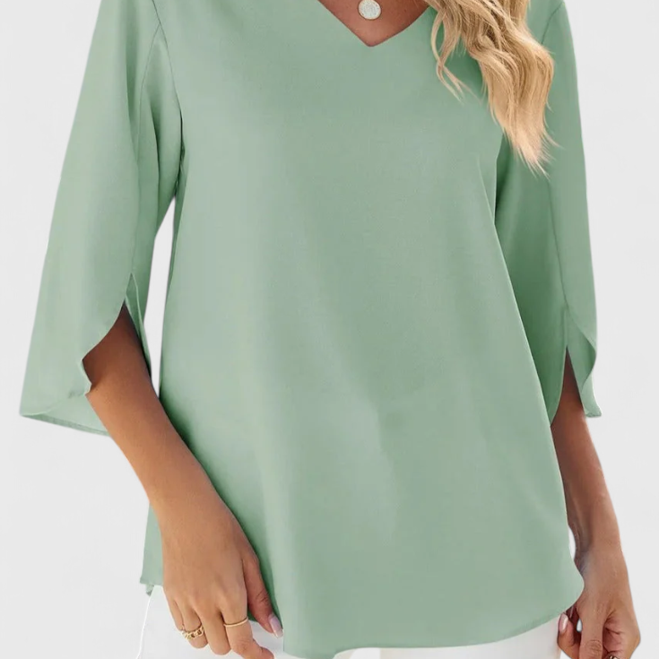 Lady Alice Casual Blouse with Loose Fit and Sophisticated Style