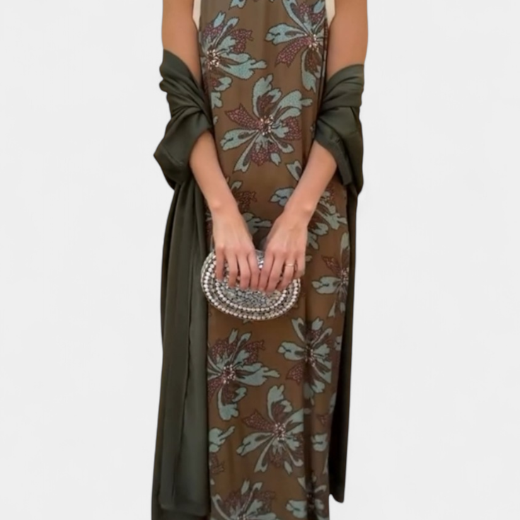 Lady Margaret Evening Dress with Elegant Stole