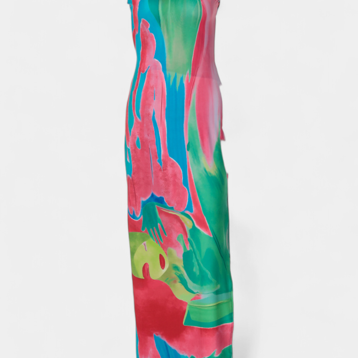 Lady Amelia Pastel Dress with Fluid Silhouette and Flattering Cut