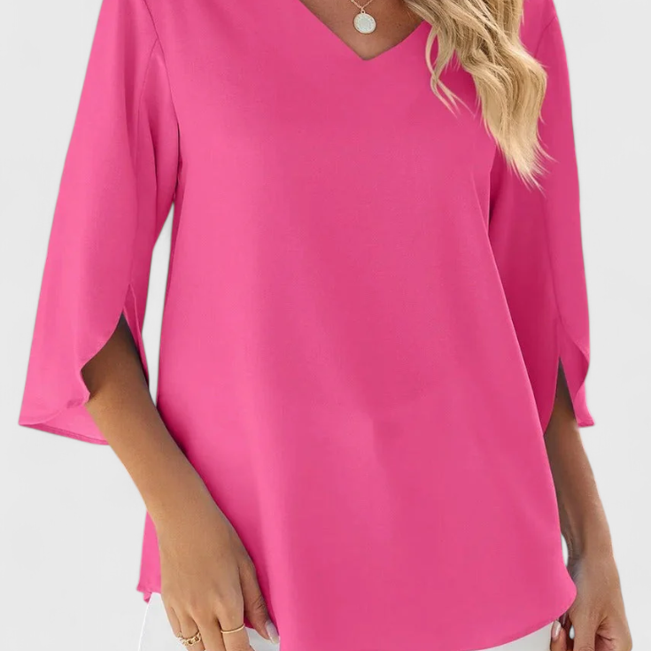 Lady Alice Casual Blouse with Loose Fit and Sophisticated Style