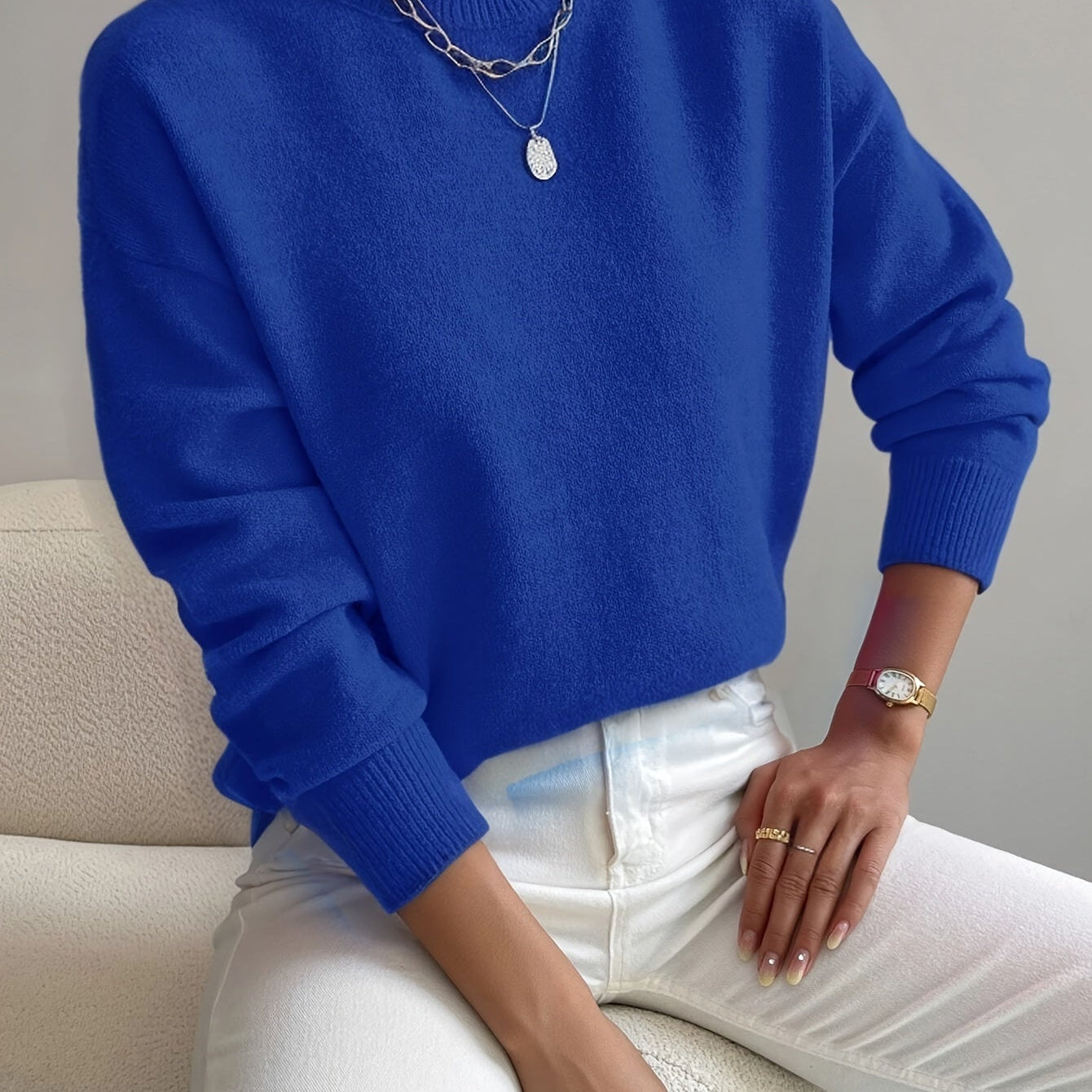 Lady Grace High Neck Jumper