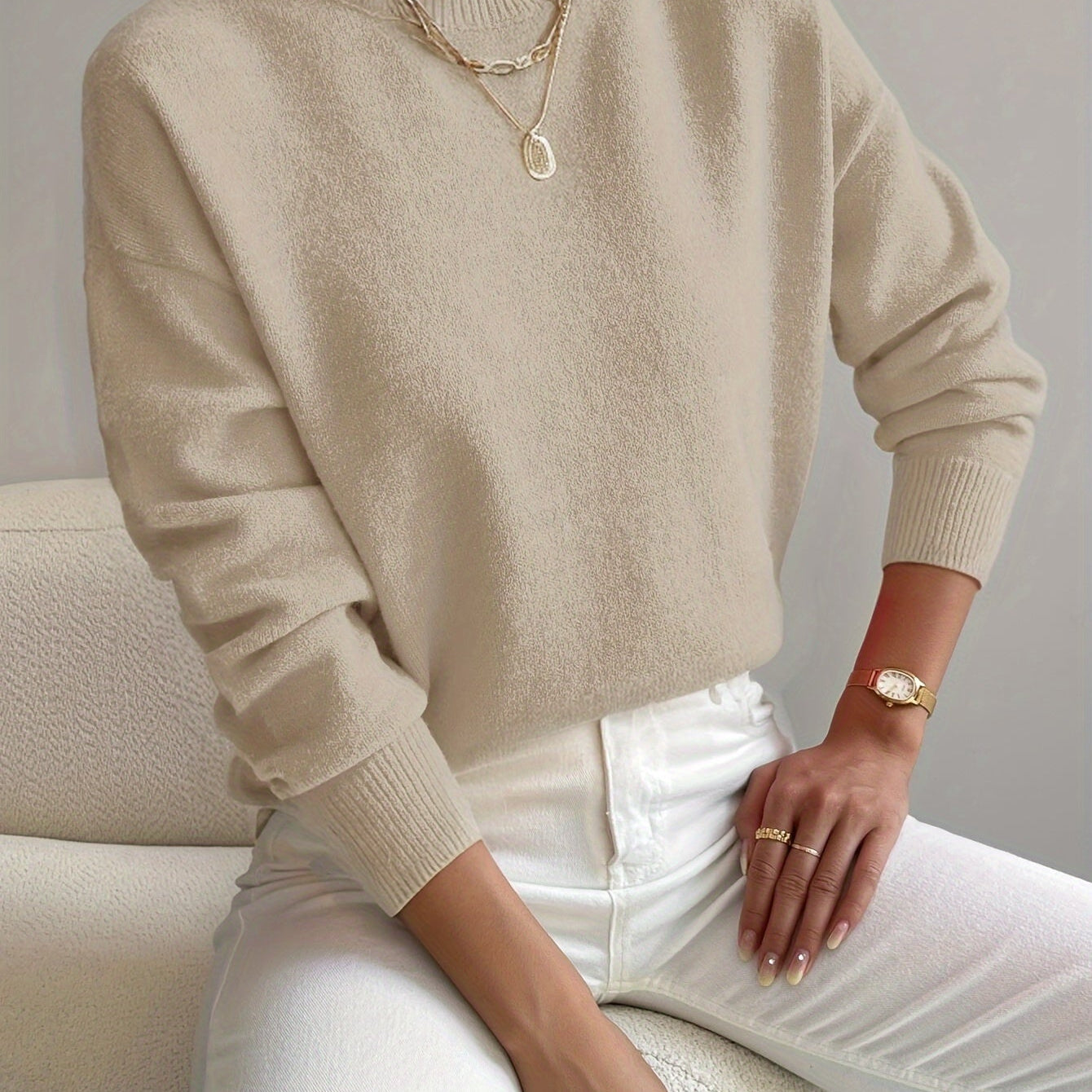 Lady Grace High Neck Jumper