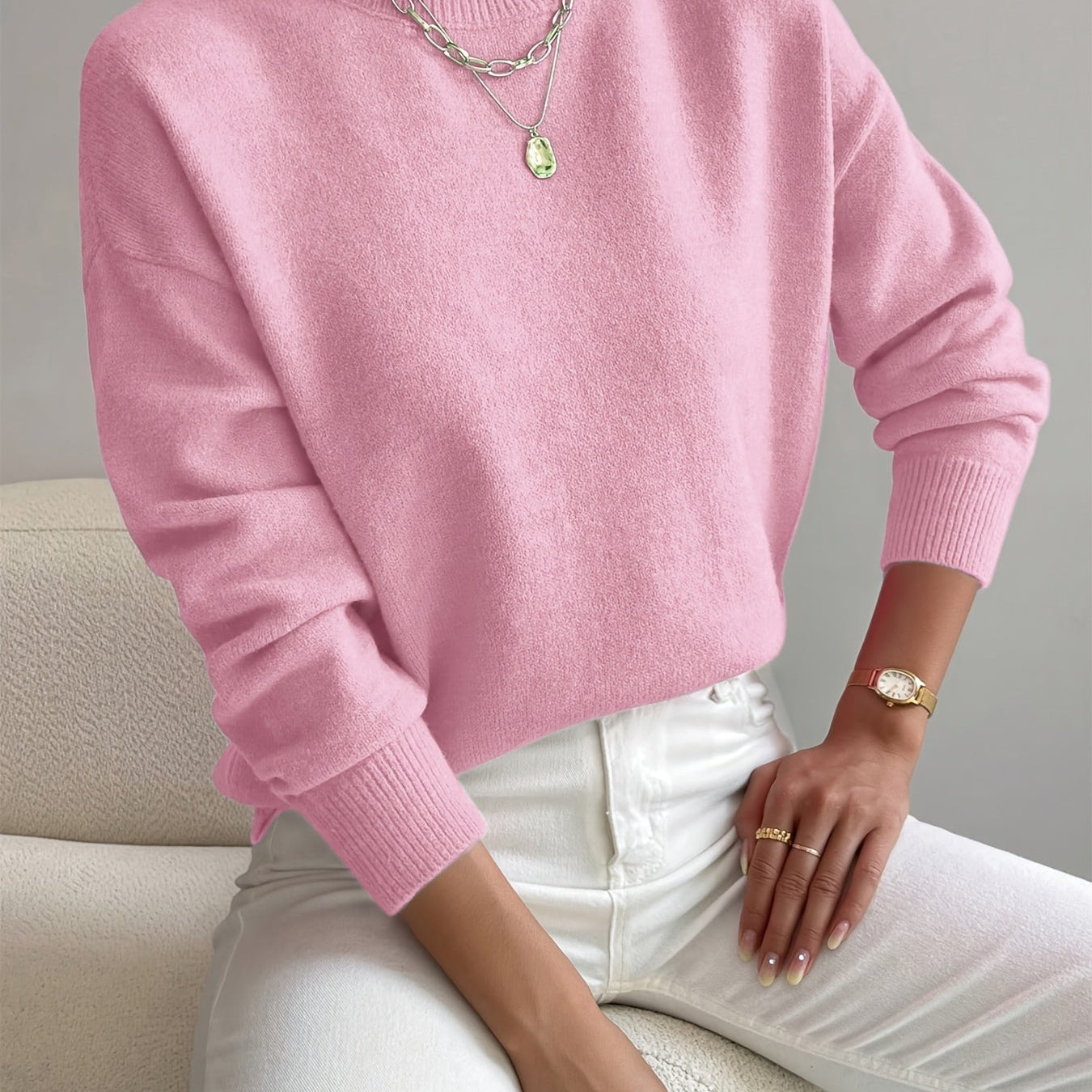 Lady Grace High Neck Jumper