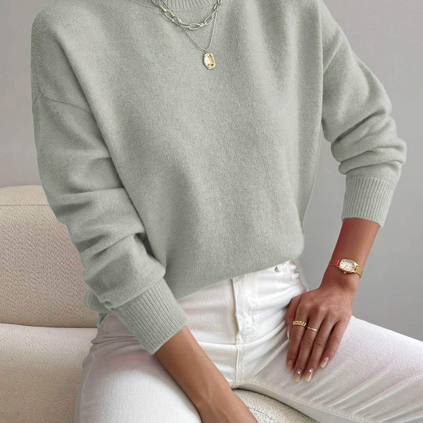 Lady Grace High Neck Jumper